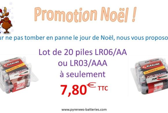 Promos de Noël Pyrénées Batteries