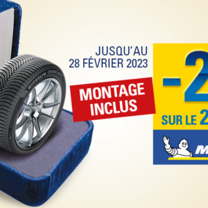 -25% sur le 2ème pneu Michelin