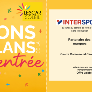 15€ offerts en carte cadeau pour 60€ d’achat