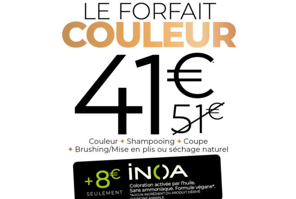 En septembre, le forfait couleur à 41€