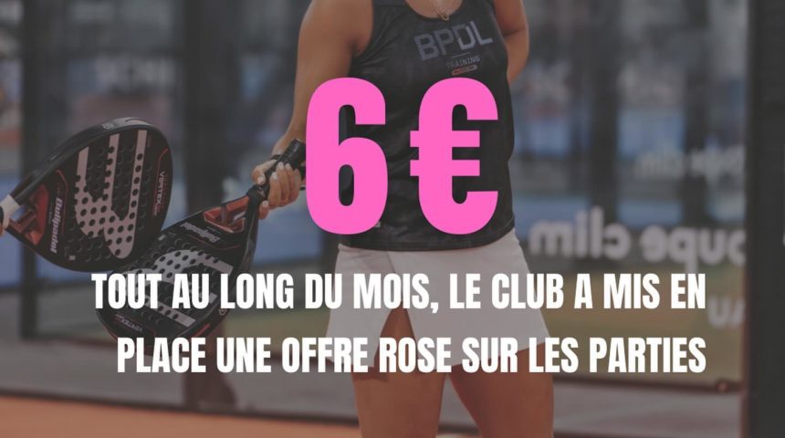 Padel Ground Lescar et Octobre Rose