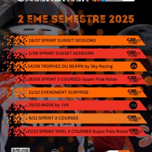 Calendrier des courses
