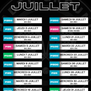 Programme de juillet du Padel Ground !