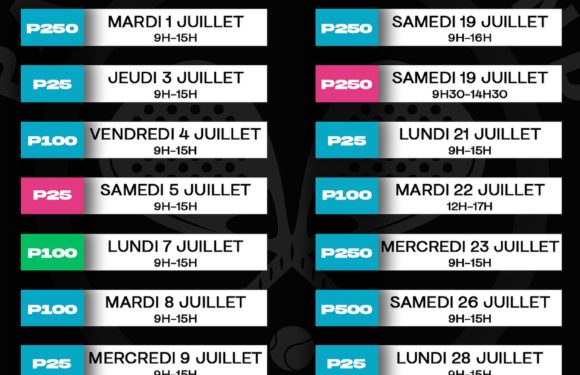 Programme de juillet du Padel Ground !