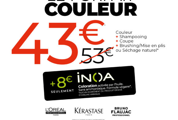 43€ le forfait couleur