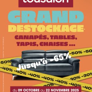 Grand déstockage Tousalon