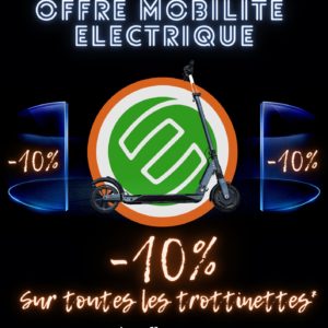 -10% sur toutes les trotinnettes électriques