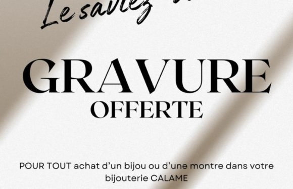 Votre gravure offerte