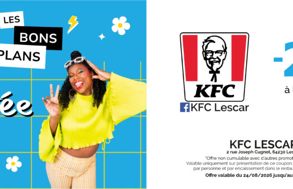 -20% à l’achat d’un menu XL*