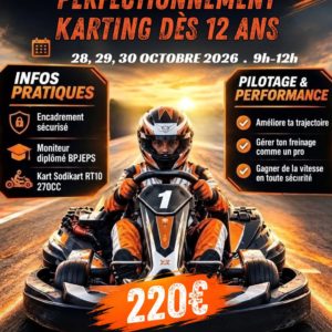 Stage de perfectionnement karting dès 12 ans